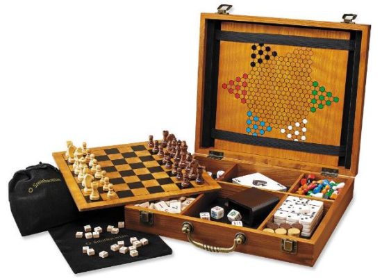 Wooden Game Box Set of Gifts for Couples