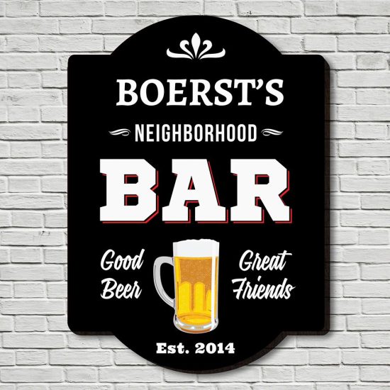 Personalized Neighborhood Bar Sign