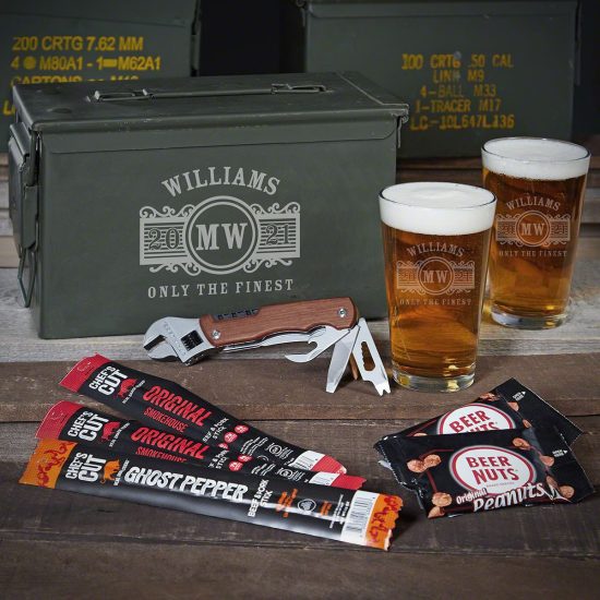 Custom Beer Ammo Can Set of Useful Gifts for Dad