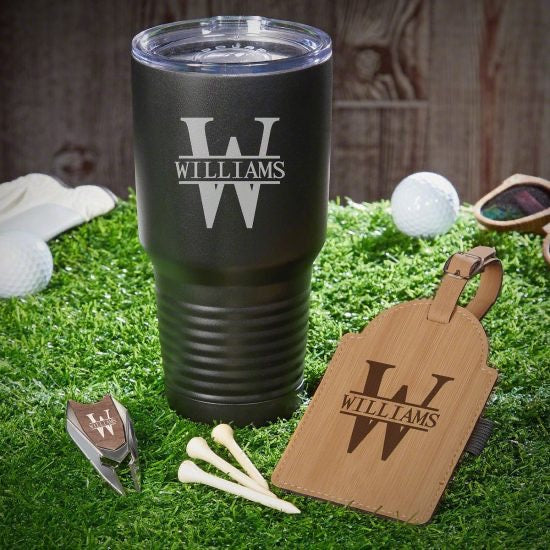 Golf Gift Set and Tumbler Retirement Gift Set