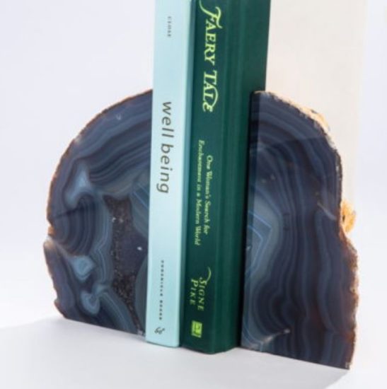 Dyed Agate Bookends from Shoppe Geo