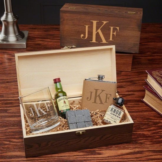 Monogram Gift Set of Valentines Gifts for Dad