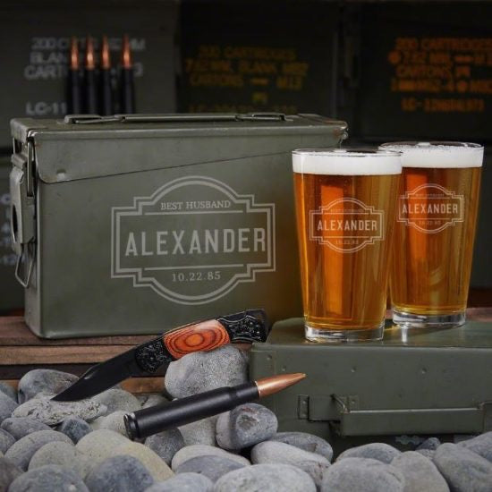 Custom Beer Ammo Can Set