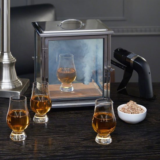 Smoke Box System with Personalized Glencairn Glasses
