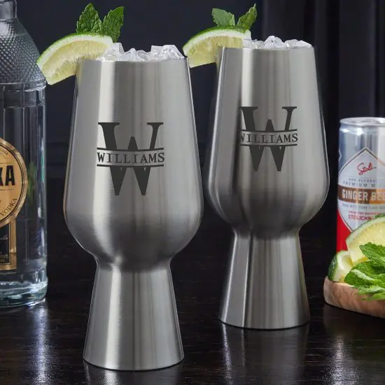 Engraved Cocktail Glasses for Vodka Gifts Sets