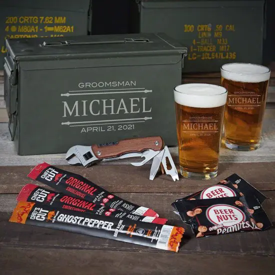 Personalized Beer Ammo Can Set