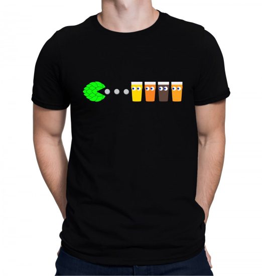 Pac-Man Beer Themed Shirt Beer Gift