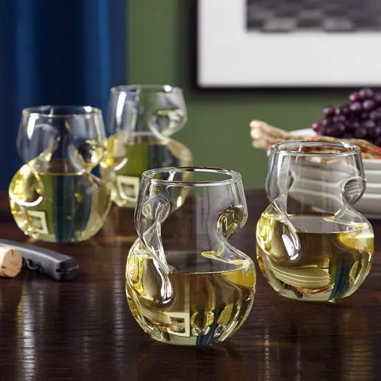 Aerating Unique Stemless Wine Glasses