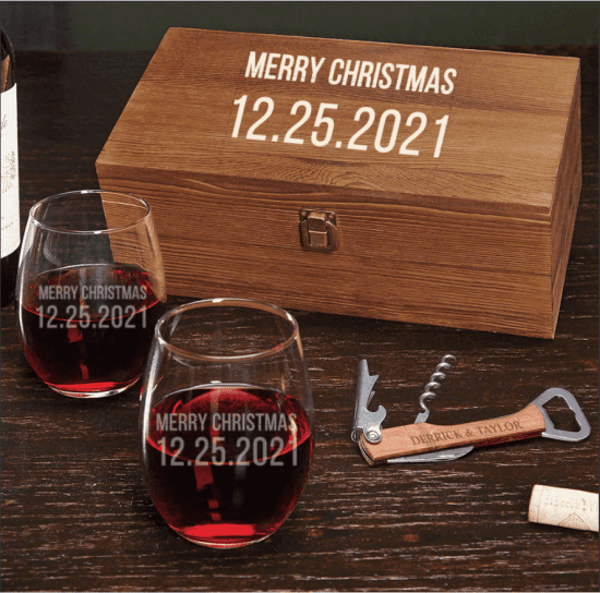 Custom Wine Gift Set with Corkscrew