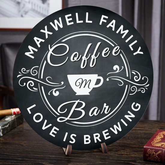 Custom Coffee Bar Sign Gift for Newlyweds