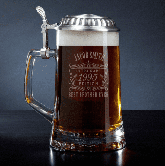 Engraved Beer Stein Best Gift for Brother