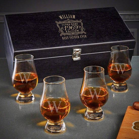 Personalized Whiskey Tasting Anniversary Gifts for Couples