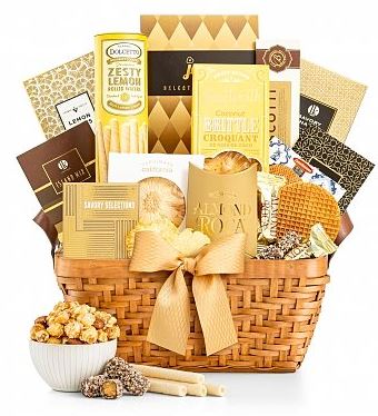 Gourmet Gift Basket of Golden Anniversary Ideas