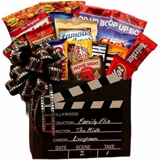 Movie Night Snack Basket of Gifts for Parents