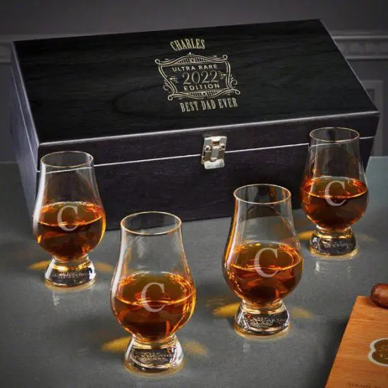 Personalized Whiskey Tasting Box Set is Best Gift for Dad