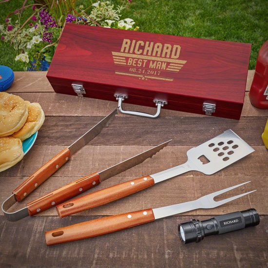 Personalized Grilling Tools with Flashlight