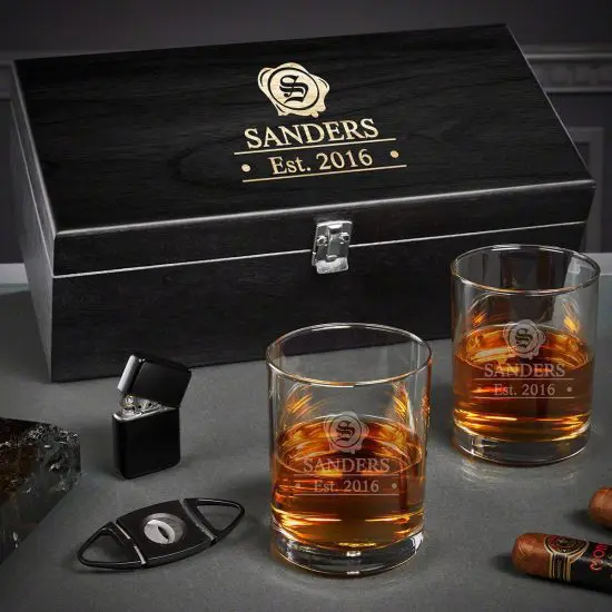 Whiskey and Cigar Promotion Gift Ideas for Him