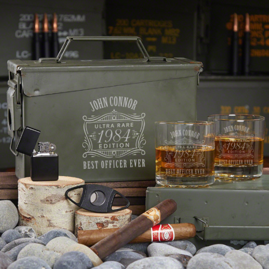 Personalized Gifts for Police Office Whiskey Ammo Can