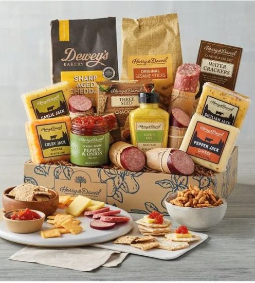 Meat and Cheese Food Set of Anniversary Gift Ideas for Him