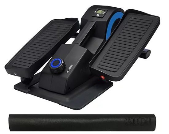 Seated Elliptical and Non Slip Mat