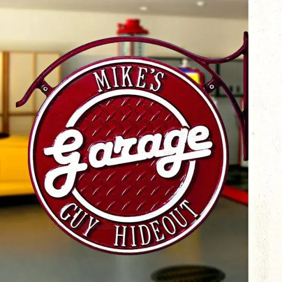 Son in Law Gift is a Metal Garage Sign