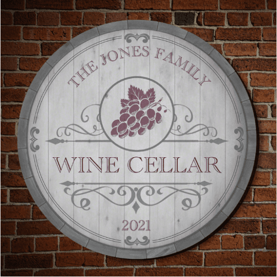 Wood Wine Cellar Sign