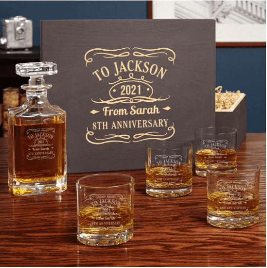 Personalized Whiskey Label Anniversary Gifts By Year