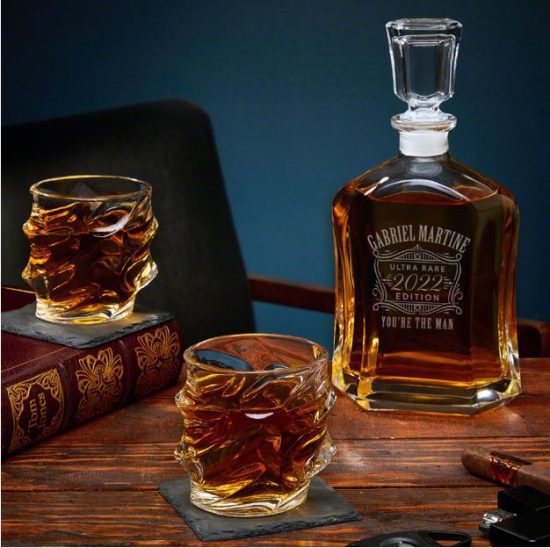 Sculpted Glassware Set of the Best Gifts for Young Men
