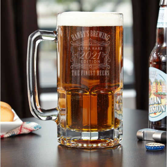 Large Personalized Beer Mug