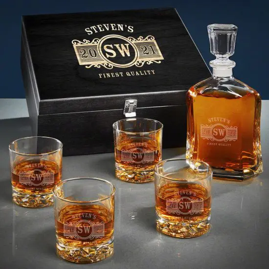 Classy Whiskey Gift Box Set