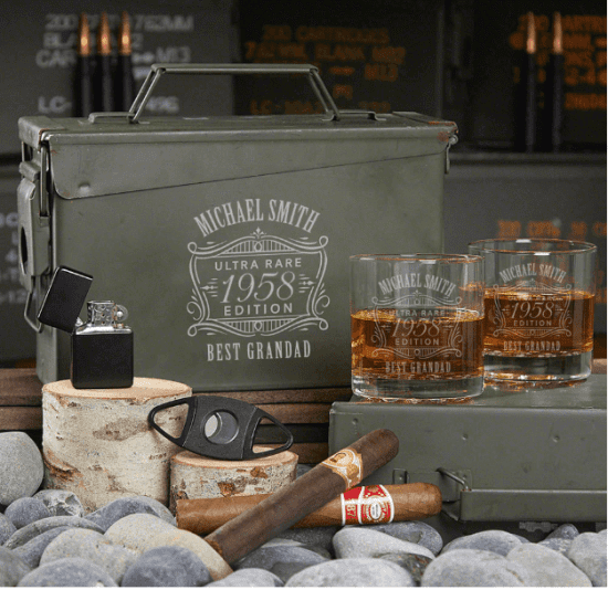 Whiskey Ammo Can of Fathers Day Gifts for Grandpa