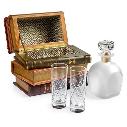 Decanter Set with Book Keepsake