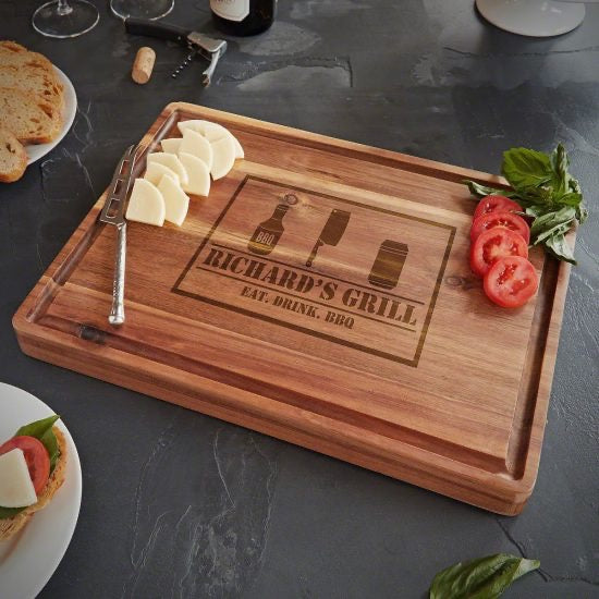 Personalized Butcher Block Cutting Board