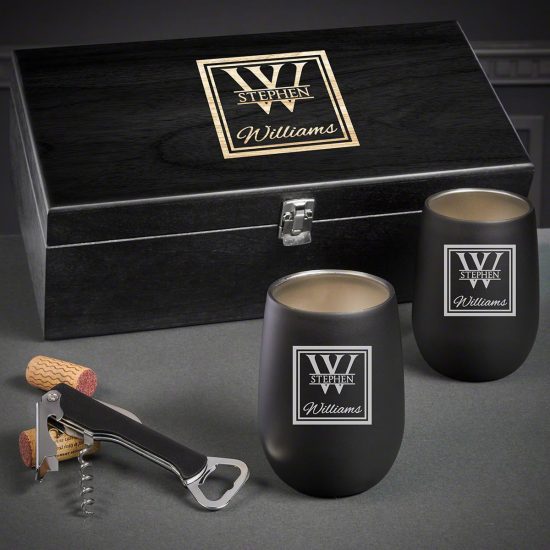 Wine Tumbler Set of Unique Christmas Gifts for Him