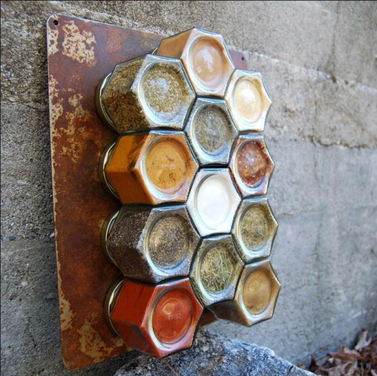 Unique Magnetic Spice Rack