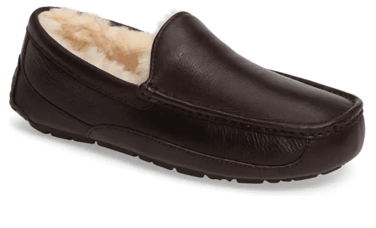 Moccasin Leather Slipper for Grandfather