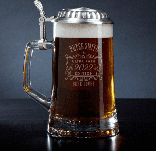 Personalized Beer Stein Gift for Him