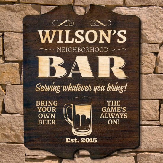 Custom Neighborhood Bar Sign