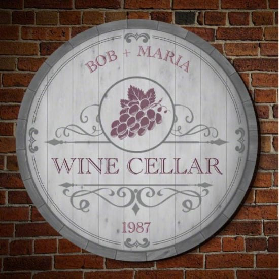 Personalized Wine Cellar Sign