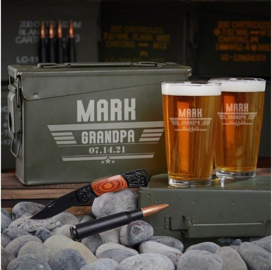 Ammo Can Set of First Time Grandpa Gifts