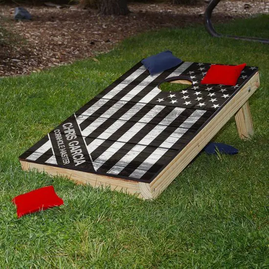 Patriotic Cornhole Set of Gifts for Gun Lovers
