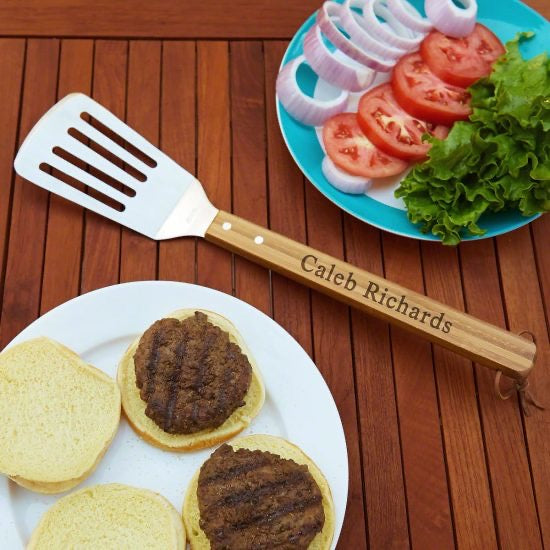 Personalized Bamboo Spatula Grilling Gift