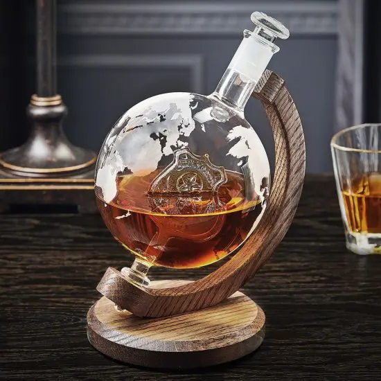 Globe Decanter for Law Enforcement Appreciation Day