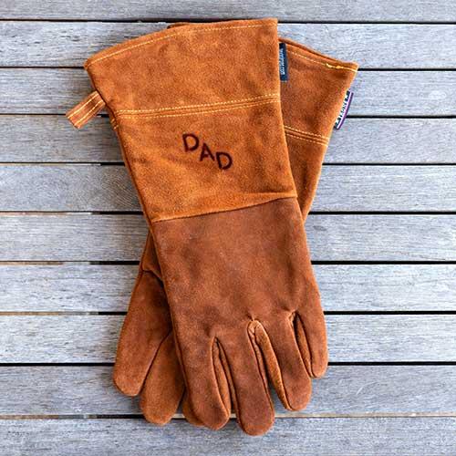 Monogrammed Leather Gloves