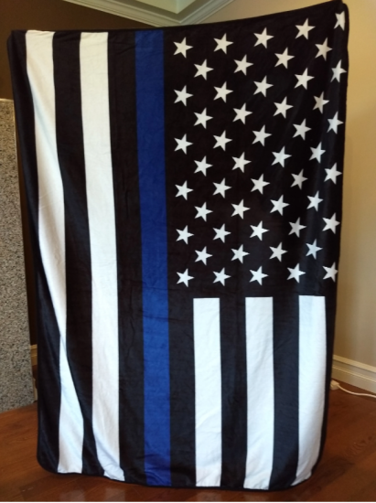 Thin Blue Line Blanket