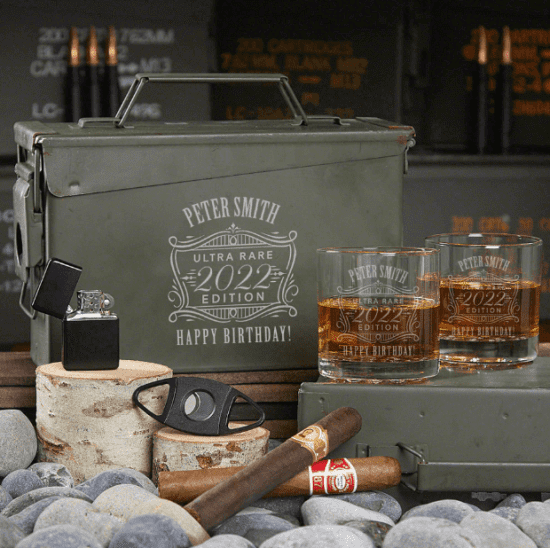 Ammo Can Set of Meaningful 60th Birthday Gifts