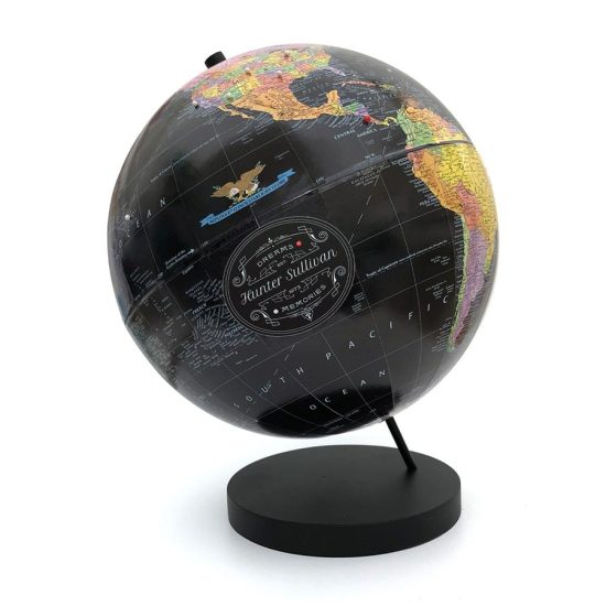 Pushpin Globe Birthday Gift