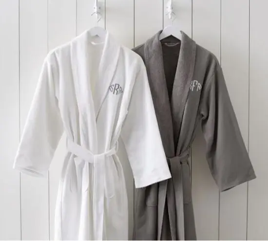 Monogrammed Robes Set for Bride and Groom