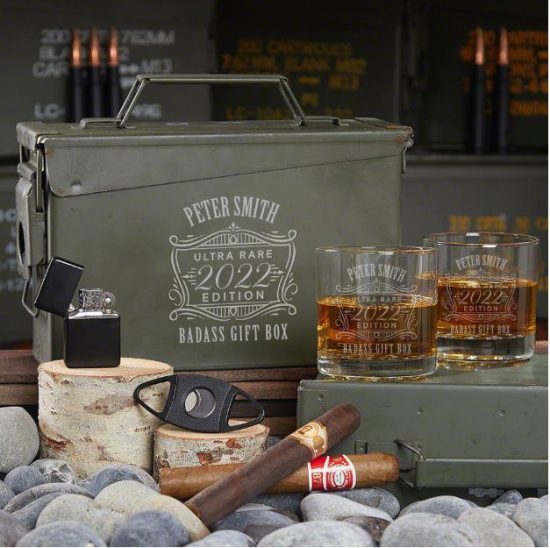 Custom Whiskey Ammo Can Gift Box Ideas