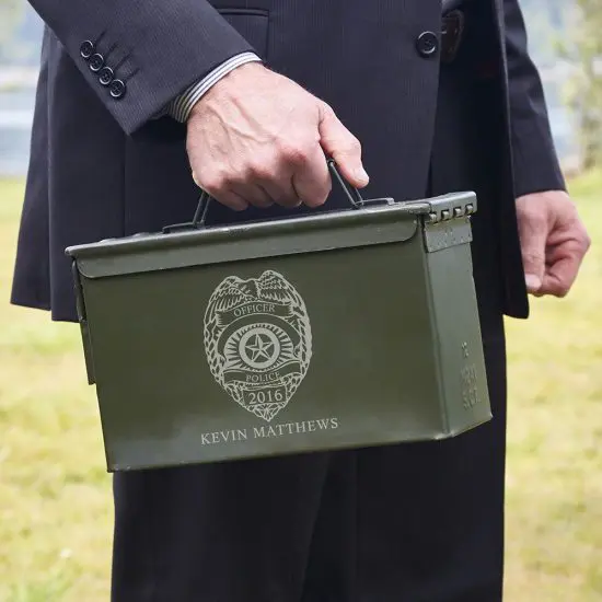 Personalized Ammo Can for Cops